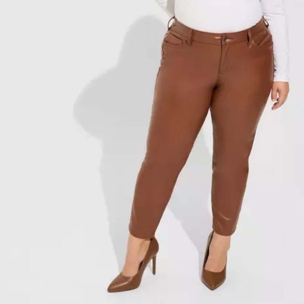 Torrid faux leather pants size 22